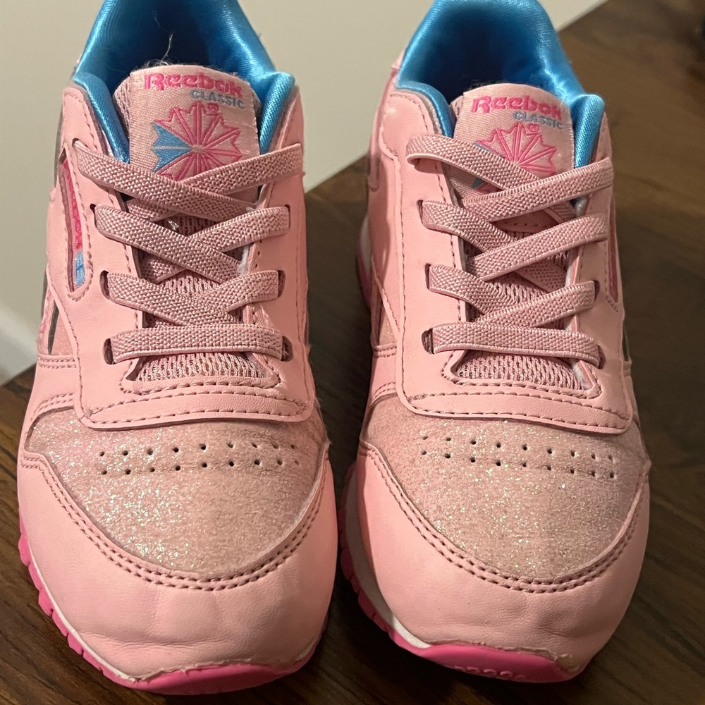 Reebok Toddler Girls Pink Glitter Lightups